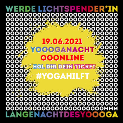 Sei dabei und unterstütze mit deinem Ticket soziales Yoga!
